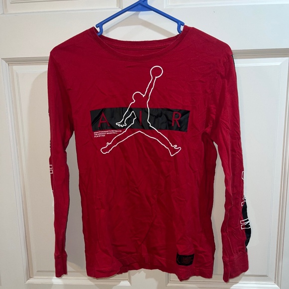 Jordan Other - Air Jordan Jumpman Red Long Sleeve Shirt Size Large Boys